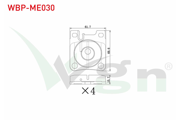 Fren Disk Balata Arka WGN WBP-ME030
