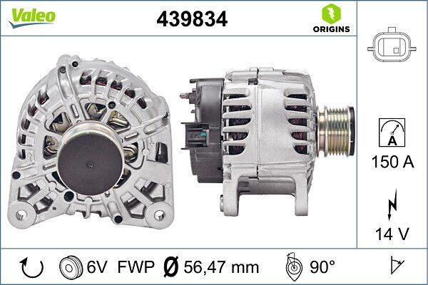 Alternatör  VALEO 439834