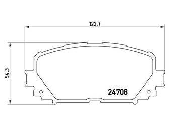 Fren Disk Balata Ön MAGNETI MARELLI 363700483101  44650D050 4465B1360 04465B1360 44650D130 044650D130 446552190 0446552190 446552240 0446552240 446552270 0446552270 446552300 0446552300 446552310 0446552310 4465WY010 04465WY010 446552340 0446552340