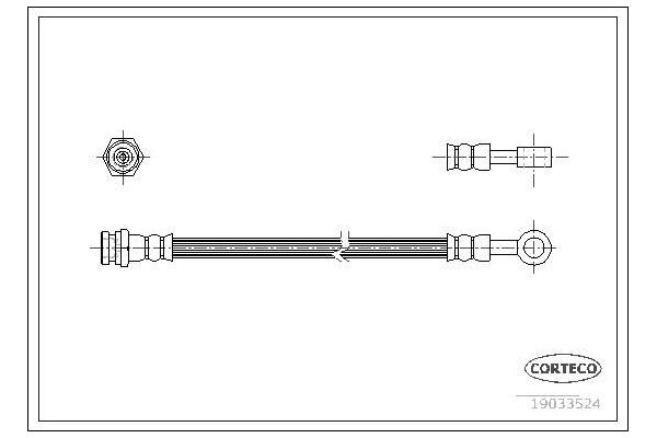 Fren Hortumu Arka Sağ veya Sol CAVO C901 265A
