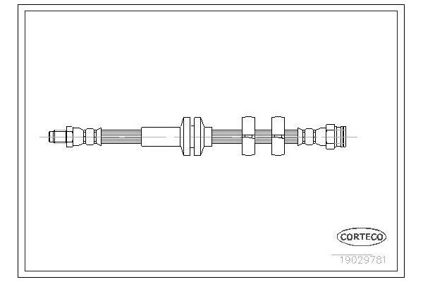 Fren Hortumu Ön Sağ veya Sol Alfa Romeo 147 (190)(2004->)  BERSE 6680
