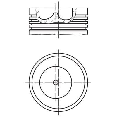 Piston (93.67MM-1.00)  MAHLE 015 92 02