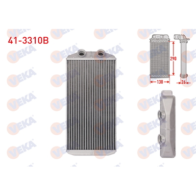 Kalorifer Radyatörü  Citroen C4 Picasso (02.2007->)  VEKA 41-3310B