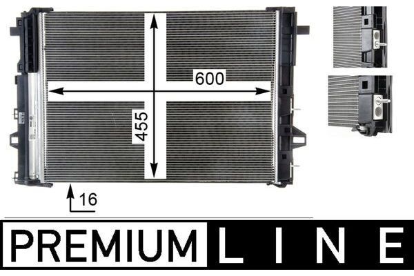 Klima Radyatörü  Infiniti QX30 (04.2016->)  MAHLE AC 446 000P