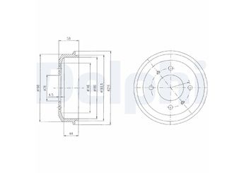 Kampana Arka Sağ veya Sol DELPHI BF435  7700839322 8200243735 5841122000 58411-22000 5841122010 58411-22010 5841122020 58411-22020 5841122100 58411-22100
