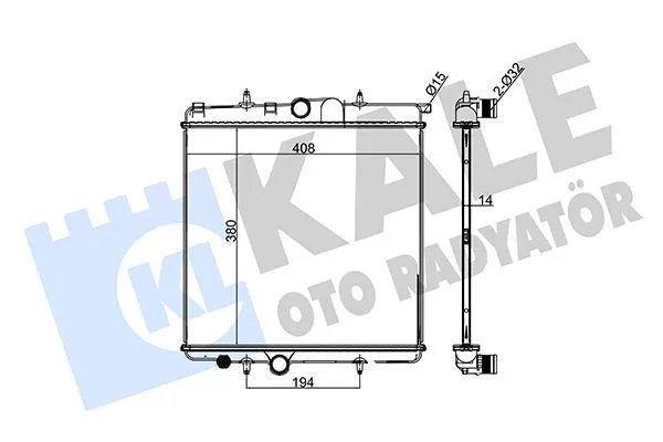 Su Radyatörü  KALE 2038011AB