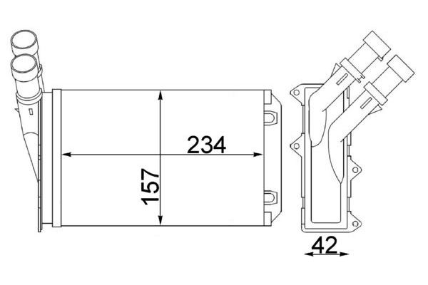 Kalorifer Radyatörü  MAHLE AH 83 000S