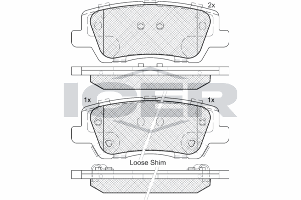 Fren Disk Balata Arka Cadillac ATS (2012->)  OTOZONE FDA9090-R