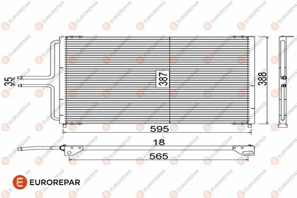 Klima Radyatörü  Renault Espace /Grand Espace (JE0)(07.2000->)  EUROREPAR 1609638080