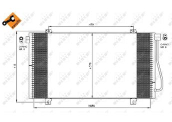 Klima Radyatörü  NRF 350030  2765000QAF 7701052120 8671017661