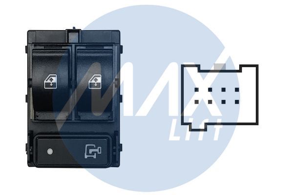 Cam Açma Düğmesi Ön Sol BRUCKE 735536943