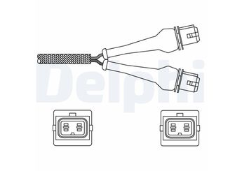 Oksijen (Lambda) Sensörü  DELPHI ES20244-12B1  16283W 1628.3W 1628V4 1628.V4 9621118080 162834 1628.34 1628J4 1628.J4 96027244 1628A4 1628.A4 91540672 9154067280 9602724480