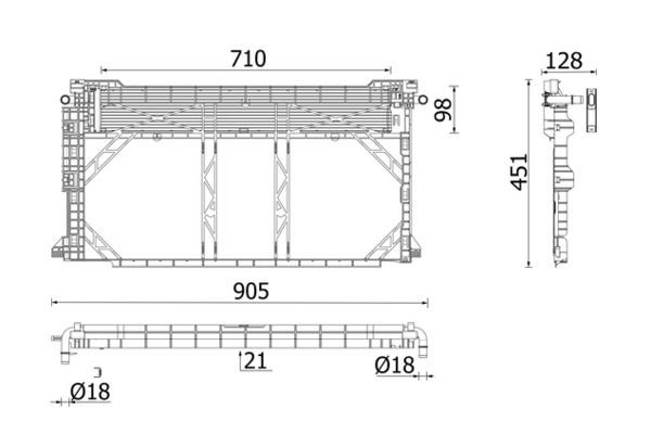Su Radyatörü  MAHLE CR 2668 000P