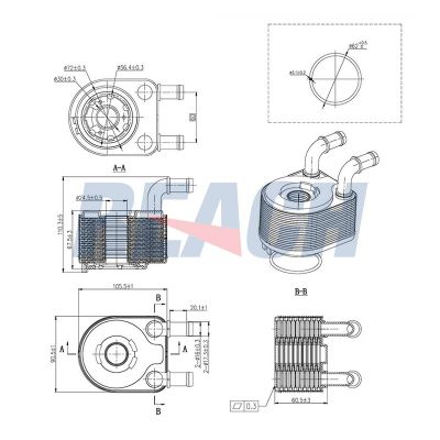 Motor Yağ Soğutucu  Renault Scenic III (04.2009->)  BSG 75-506-013