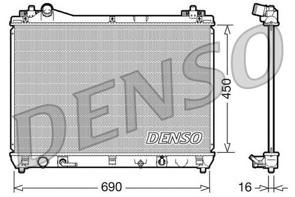 Su Radyatörü  DENSO DRM47017