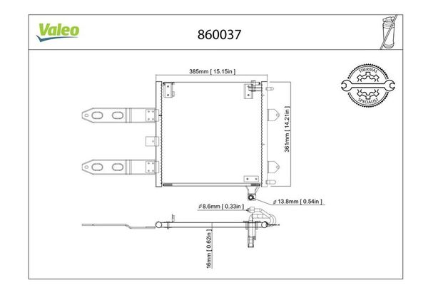 Klima Radyatörü  Seat Arosa (6H1)(07.2000->)  VALEO 860037