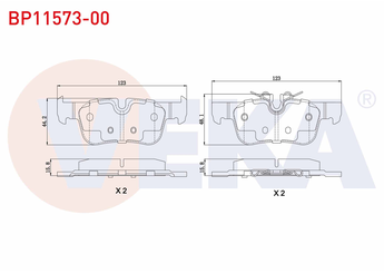 Fren Disk Balata Arka VEKA BP11573-00  