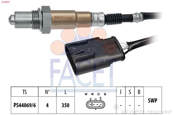 Oksijen (Lambda) Sensörü  Lancia Delta (181)(2008->)  FIAT ORJINAL 51774422