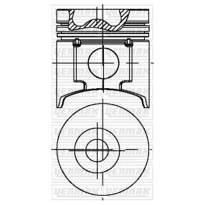 Piston (72.00MM-0.50)  YENMAK 39-04482-050