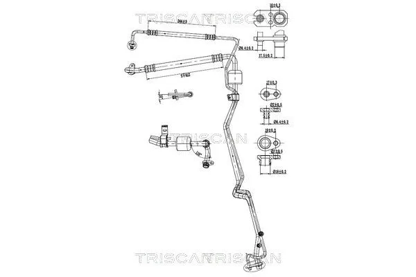 Klima Hortumu  PSA ORJINAL 6460CX