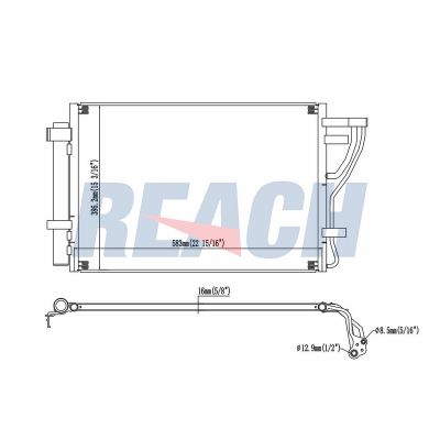 Klima Radyatörü  Kia Cerato Coupe (TD)(2011->)  MANDO HC976061M000