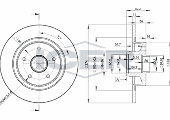 Fren Disk Ayna Arka Sağ ve Sol WALBURG WBD1225  7701472838 7701713008 8200209774 8200367094 8200655249 77 01 472 838 77 01 713 008 82 00 367 094