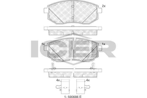 Fren Disk Balata Ön AP 05P2427