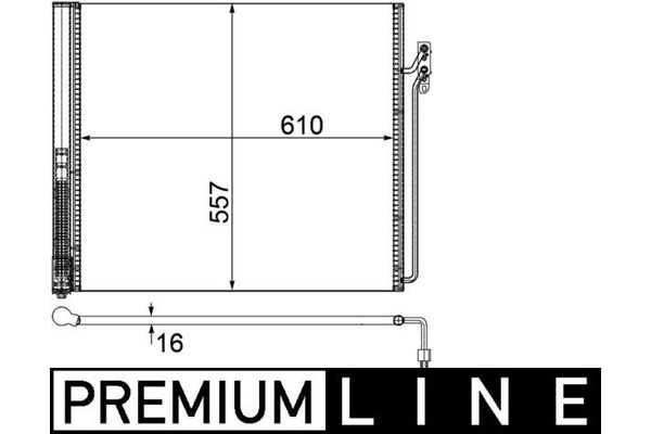 Klima Radyatörü  Land Rover Range Rover (LM)(01.2002->)  MAHLE AC 586 000P