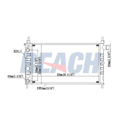 Su Radyatörü  Opel Kadett E (1984->)  MAHER 14664
