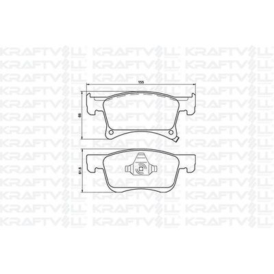 Fren Disk Balata Ön KRAFTVOLL 07010096