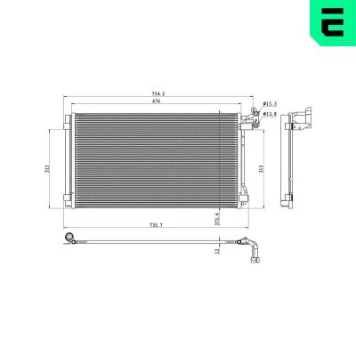 Klima Radyatörü  Seat Alhambra (711)(03.2015->)  ERA 667451