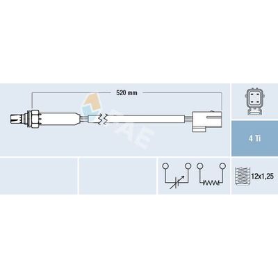 Oksijen (Lambda) Sensörü  BMW 3 Serisi Coupe (E36)(1992->)  FAE 77180