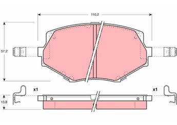 Fren Disk Balata Ön TRW GDB3103  NAY53323ZA NAY5-33-23Z A NAY53328ZA N0Y33328Z NCY13323Z NAY53328Z NAY53323Z NAY5-33-23Z NCY53323Z NAZ02648Z NCY13323ZA9C AY040MA014 1U163328Z N0Y33323Z NCY33328Z NCY33323Z NAY53323ZB NAY5-33-23Z B