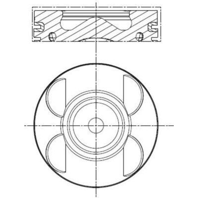 Piston (88.00MM-STD)  MAHLE 001 PI 00183 000
