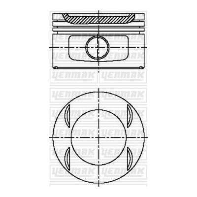 Piston (86.00MM-0.60)   Peugeot 306 Cabriolet (S2)(04.1997->)  KING PISTON 18-7510874