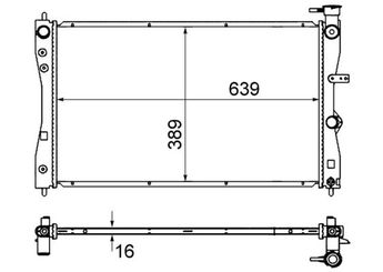 Su Radyatörü  MAHLE CR 858 000S  2115003402 211 500 34 02 A2115003402 MN130393 4545000703 4545001503 A4545000703 A 454 500 07 03 A4545001503 A 454 500 15 03 A4545001703 A 454 500 17 03