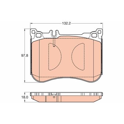 Fren Disk Balata Ön Mercedes E -Serisi S.Wagon (BM 213)(06.2016->)  TRW GDB2019
