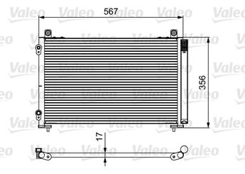 Klima Radyatörü  VALEO 814097  6455CW 6455-CW 96483015