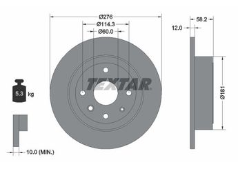 Fren Disk Ayna Arka Sağ ve Sol EUROREPAR 1667871180  1667871180 96328254 5561186Z00 5561186Z00000
