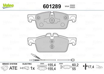 Fren Disk Balata Ön VALEO 601289  1610100580 1610103580 4254A6 1647863080 1647863180 4254-A6