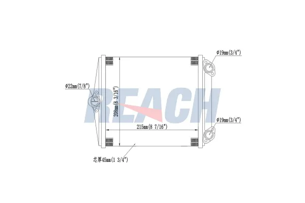 Kalorifer Radyatörü  Mercedes S -Serisi Sedan/Coupe (BM 126)(09.1979->)  VEKA 41-2805