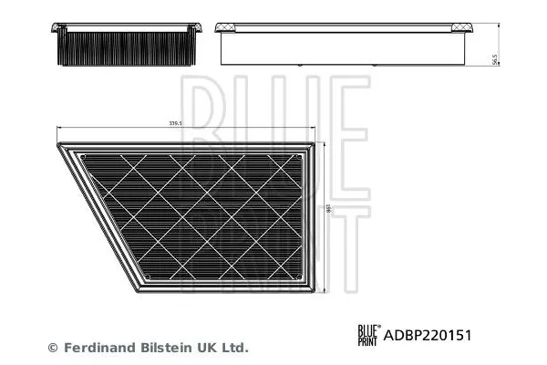 Hava Filtresi  Volkswagen Amarok (T1B)(02.2023->)  BLUE PRINT ADBP220151