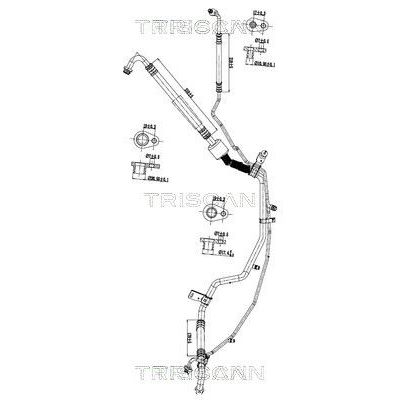 Klima Hortumu  Citroen C3 Aircross (08.2017->)  PSA ORJINAL 9819311380
