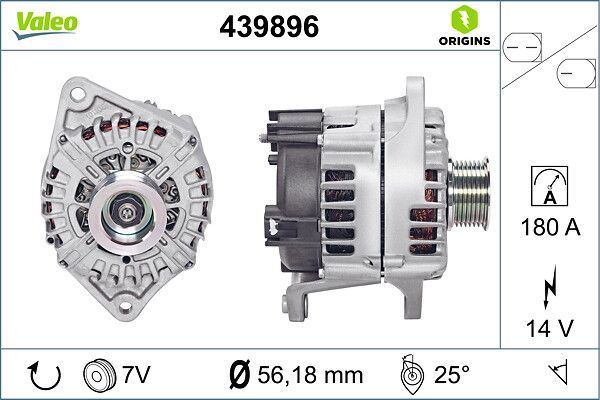 Alternatör  VALEO 439896