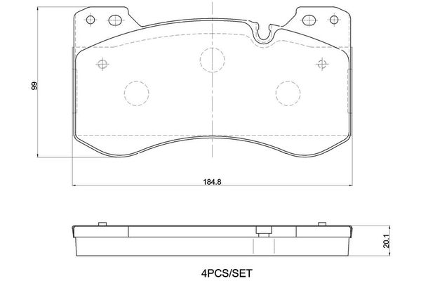 Fren Disk Balata Ön BMW M2 Serisi Coupe (G87)(2022->)  BREMBO P 06 119