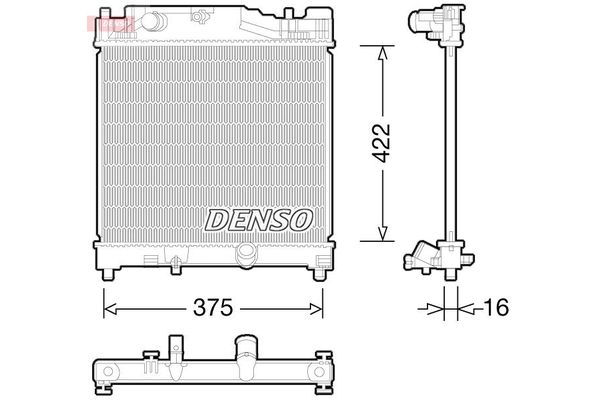 Su Radyatörü  DENSO DRM50056