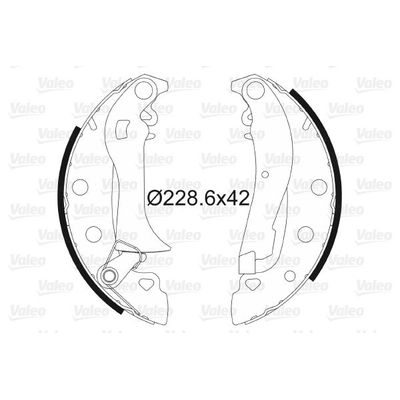 Fren Pabuçlu Balata Arka Renault Espace (J11)(04.1984->)  VALEO 562764
