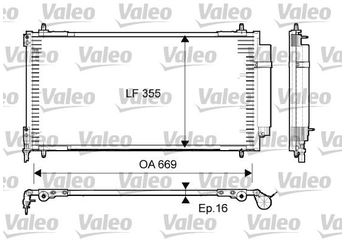Klima Radyatörü  VALEO 814065  6455FW 6455GF 6455-FW 1401113180 1401218280