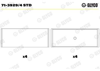 Kol Yatak (STD)  ŞAHİN 4356STD  6B105701E 6B105701A 06B 105 701 A 06B 105 701 E