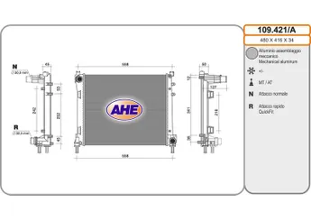 Su Radyatörü  DENSO DRM13014  DRM13014 51837884 51934681